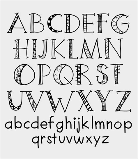 Free Lettering Printables
