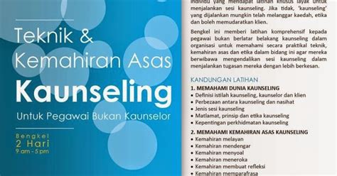 Perbezaan individu yang bertentangan dengan rancangan rawatan dalam kaunseling bukanlah perkara baru. Klinik Motivasi AsasInsan: Bengkel Teknik & Kemahiran Asas ...