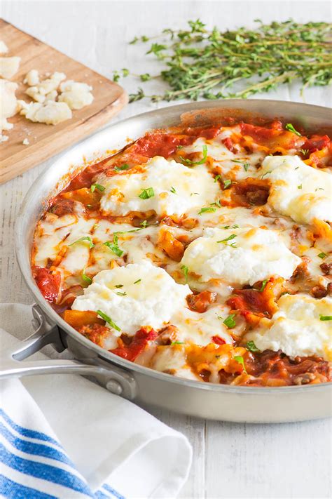Skillet Lasagna Colavita Recipes