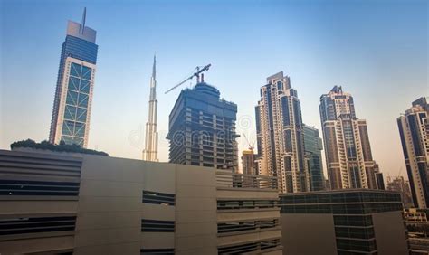 Modern Buildings In Dubai City Stock Image Image Of Office Marina