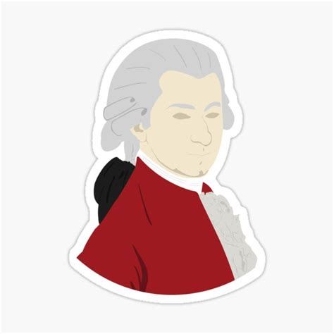 Wolfgang Amadeus Mozart Stickers Redbubble