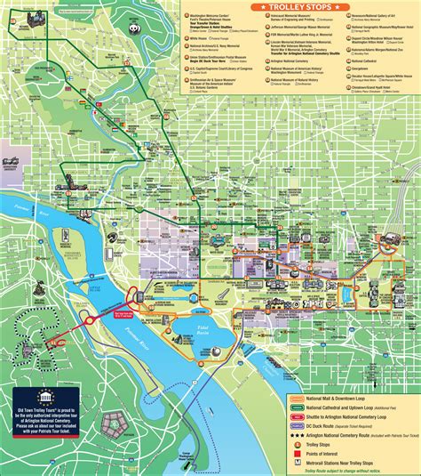 Washington Dc Tourist Attractions Map