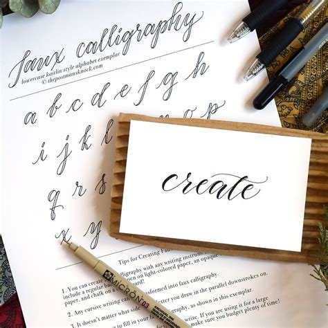 7 Tips For Learning Calligraphy Blog Bulbandkey