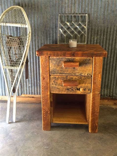 Rustic Trim Night Stands Nightstand Rustic Barn Wood