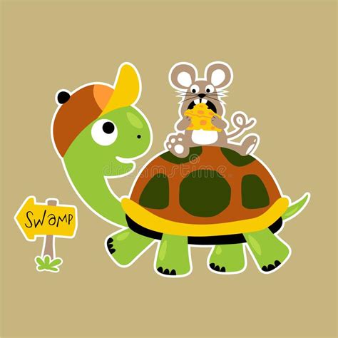 Cute Cartoon Turtles Clip Art Stock Illustration Illustration Of