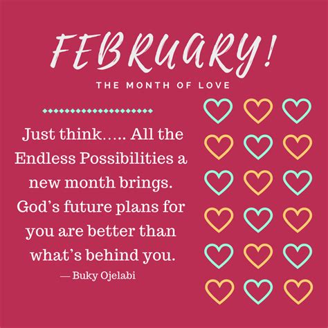February The Month Of Love Buky Ojelabi New Month New Month