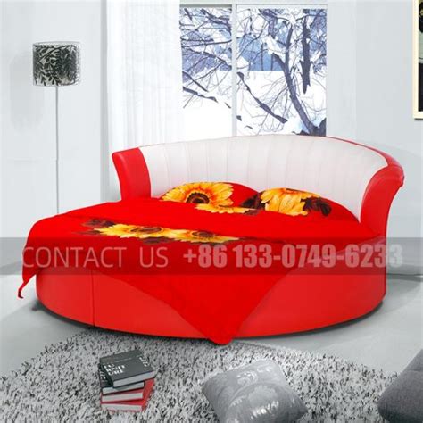 China Luxury Kingsize Sex Round Bed For Theme Hotel Private Bedroom