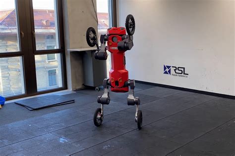 Wheeled Legged Quadruped Robot Is Now Set To Stand And Deliver