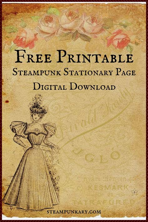Victorian Free Printable Vintage Stationary Free Printable Templates