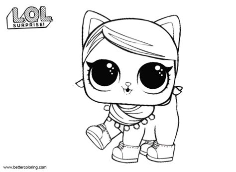 Click the lol pets dolmatinets coloring pages to view printable version or color it online (compatible with ipad and android tablets). LOL Pets Coloring Pages Suprr Kitty - Free Printable ...