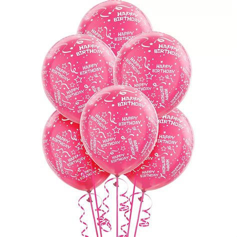 Confetti Pink Birthday Balloons Party City