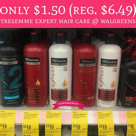 Only 150 Regular 649 Tresemme Expert Hair Care Walgreens Deal