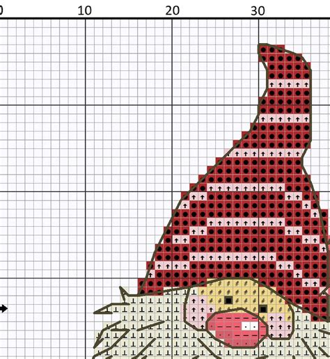 christmas gnomes cross stitch pattern pdf beginners etsy