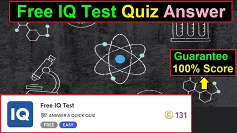 Free IQ Test Quiz Answers Free IQ Test Quizfacts YouTube
