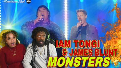 Iam Tongi And James Blunt Super Emotional Duet Of Monsters Makes Idol History Reaction Youtube