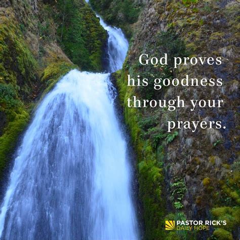 God Proves His Goodness Through Your Prayers Pastor Ricks Daily Hope