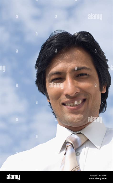 Portrait Of A Businessman Smiling Stock Photo Alamy