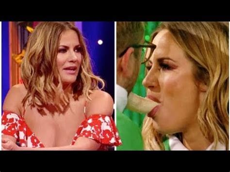 Love Island Host Caroline Flack Sends Fans Wild In Saucy Celebrity Juice Game Youtube