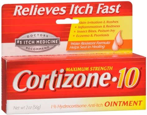 Cortizone 10 Maximum Strength Anti Itch Ointment 2 Oz Pack Of 2