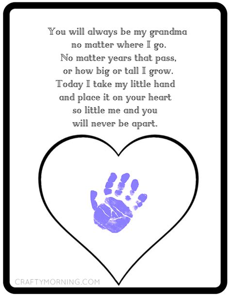9 Free Mothers Day Printables Poems Grandma Crafts Diy Mothers