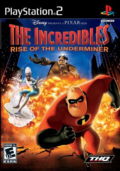 The Incredibles Rise Of The Underminer 2005 Playstation 2 Box Cover