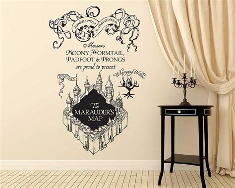 Marauders Map Harry Potter Wall Decal Ubicaciondepersonascdmxgobmx