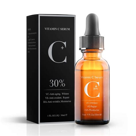 Buy 30 C Serum With Hyaluronic And Ve For Faceneck And Eye Serums