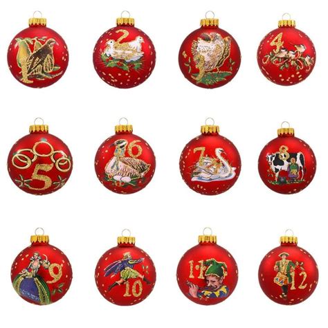 Twelve Days Of Christmas 12 Piece Ornament Set Twelve Days Of