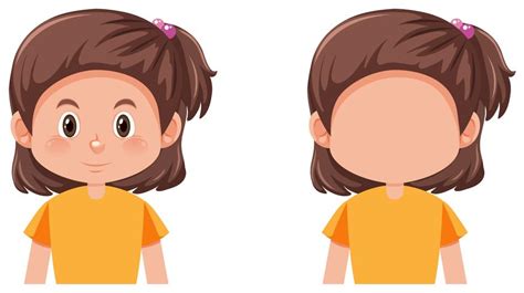 Set Of Brunette Girl Character 303611 Vector Art At Vecteezy