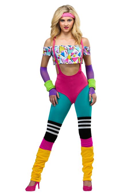 work it out 80 s costume for women