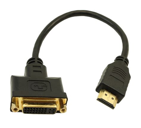 6inch Dvi D Female To Hdmi Male Adapter Cable Gold Plated