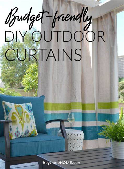 Diy Outdoor Curtains From Drop Cloths Outdoor Curtains Patio Decor