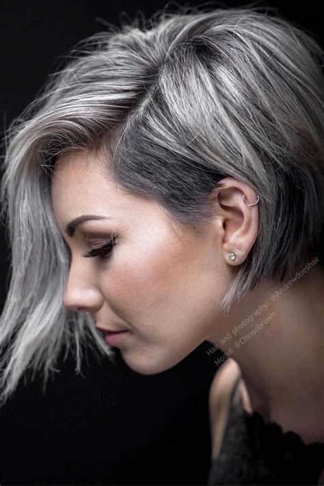 Short Grey Hair Cuts And Styles Lovehairstyles Com