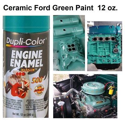 Ceramic Ford Green Gloss Spray High Temp Coating Engine & Caliper Paint