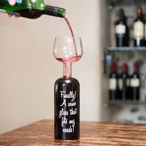 The Wine Bottle Glass Holds A Whole Bottle Stocking Fillers For Women Bottle Wine Wine