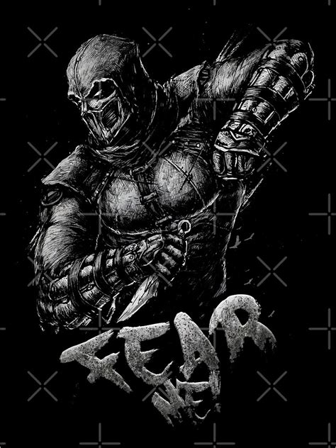 Mortal Kombat Noob Saibot Fear Me Poster By Shinobi23 Redbubble