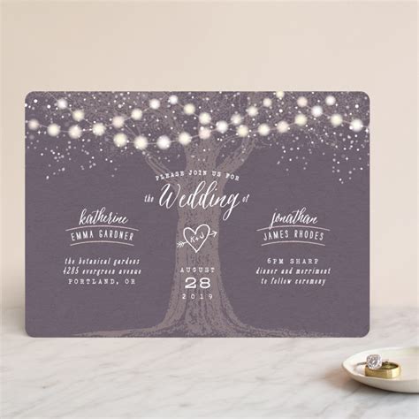 These are very light weight! Garden Lights Wedding Invitations by Hooray Creative | Minted