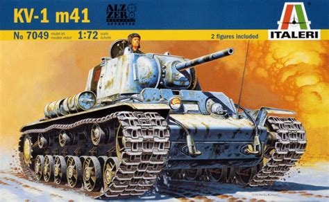 Italeri 172 Wwii Soviet Kv 1 M41 Tank Plastic Model Kit 7049