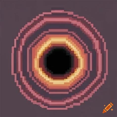 Pixel Art Of A Black Hole