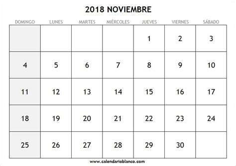 Ansiedad Generalmente Es Calendario Noviembre En Blanco Penélope Más