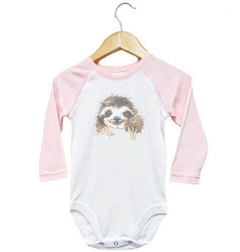 Sloth Onesie Sloth Baby Sloth Outfit Sublimation Onesie Etsy