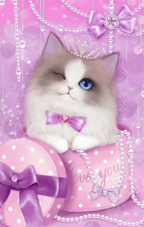 Cute Pink Cat Wallpapers Top Free Cute Pink Cat Backgrounds