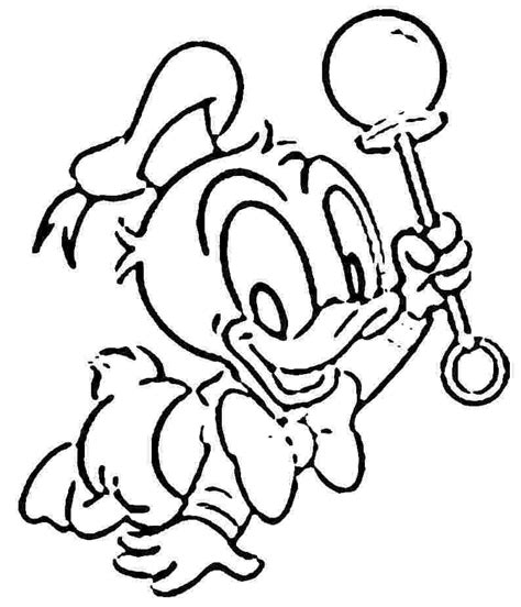 Disney Baby Donald Duck Coloring Page Free Printable Coloring Pages