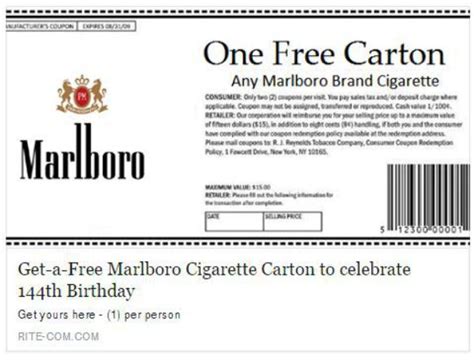 Free Pack Of Cigarettes Coupon All You Need Infos