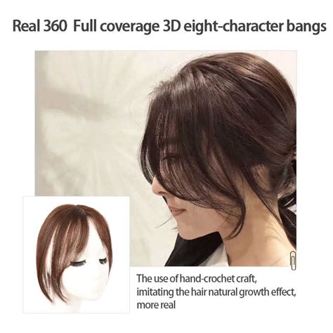 Mumupi 3d Middle Part Bangs Side Bangs Clip In Hair Extension Women
