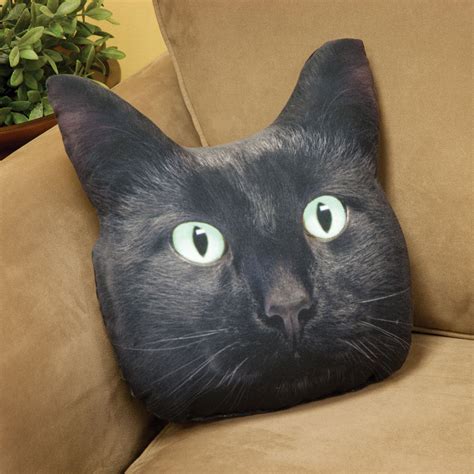 Black Cat Pillow | Bits and Pieces UK