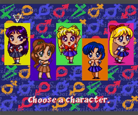 Pretty Solder Sailor Moon Pc Engine Choose A Character