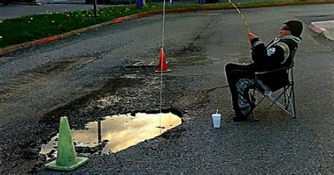 A Port Orchard Pothole So Bad Its Funny