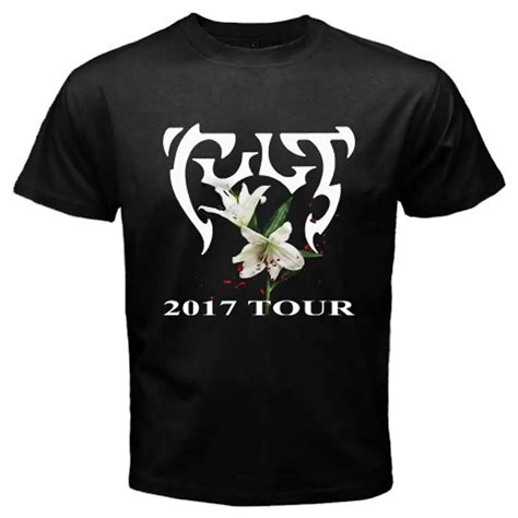 Brand Printed 100 Cotton T Shirt New Style The Cult Rock Band Tour