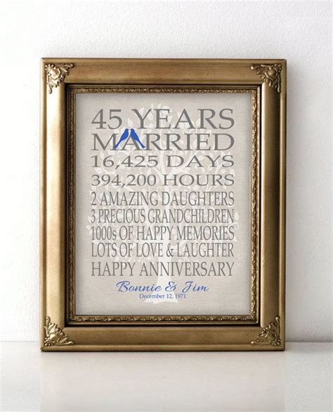 Maybe you would like to learn more about one of these? 45th Wedding Anniversary Gift for Parents Sapphire ...